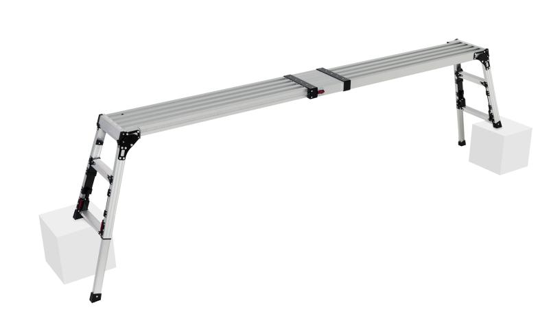 ピカ(PiCa) ピカコーポレイション 足場台 洗車台 脚部伸縮 天板スライド 上部伸縮操作タイプ 天板すのこ仕様 アルミ