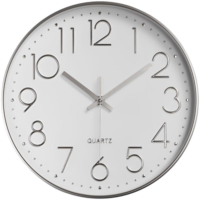 Oblivi 掛け時計 非電波 おしゃれ 北欧 連続秒針 静音 壁掛け時計 掛時計 自宅 寝室 部屋飾り 贈り物 インテリア 大数字 見やすい 30cm(3)