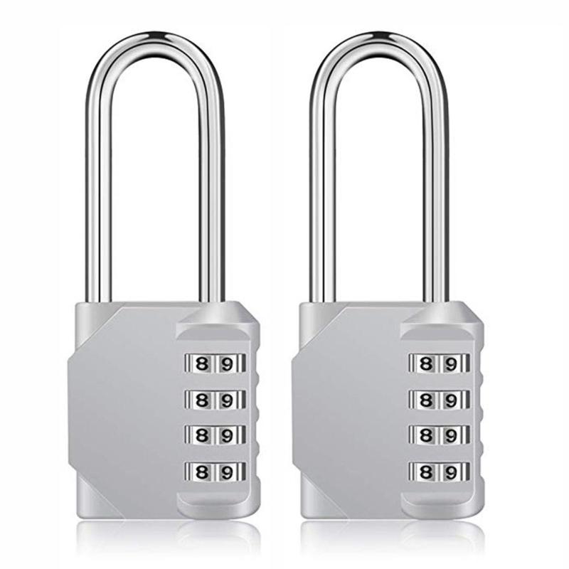 南京錠 ダイヤル式 4桁ロック【2個セット】鍵 ダイヤル錠 盗難防止 番号式 ダイヤル錠 校 倉庫 企業 屋外 ロッカー ロッカー用 旅行用 設定が簡単 簡単操作