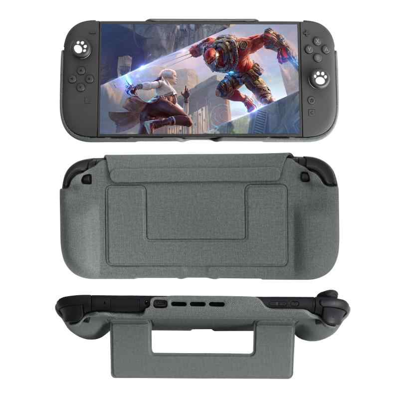 乐天商城 - Switch 2カバー保護ケース、取り外し可能な磁気シェル、360度全体保護、グリップ内蔵保護アーム内蔵、互換性のあるNintendo Switch 2モデル2025