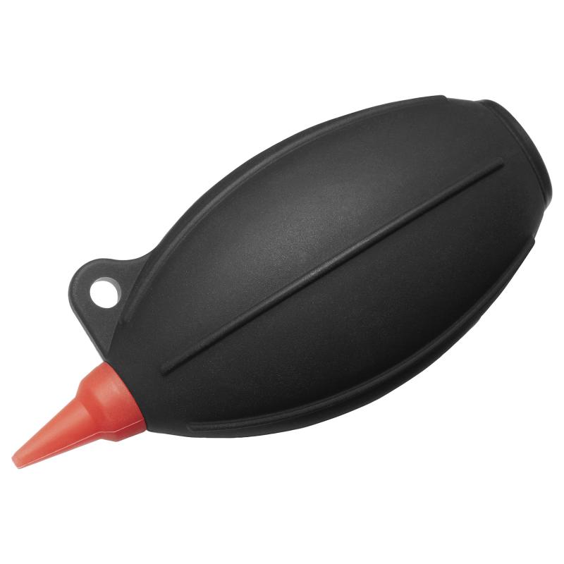 ハクバ メンテナンス用品 シリコンブロアーポータブル 02 ブラック KMC-85BKミニポンプとショートノズルを組み合わせた携帯性が高く握りやすいデザインの小型ブロアー。ピンポイントでゴミを狙いやすい短く細いノズルを採用。本体は滑りにくく握りやすい立体的ライン形状。ノズル先端まで全てソフトなシリコン素材で機器と接触しても傷つける心配なし。テーブルの上などに立てて置きやすい幅広のスタンド形状。ノズルの付け根部分には持ち運びに便利なストラップホールつき。【サイズ】全長 : 約99mm、直径 : 約46mm、重量 : 約34g 【材質】シリコンゴム