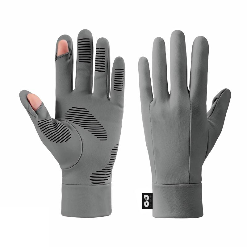 MORGEN SKY スキー グローブ スノーボード タッチパネル操作可能 スマホ対応 指先 開閉式 インナーグローブ 手袋 滑り止めつき メンズ レディース 男女兼用 サッカー 登山 ランニング 自転車