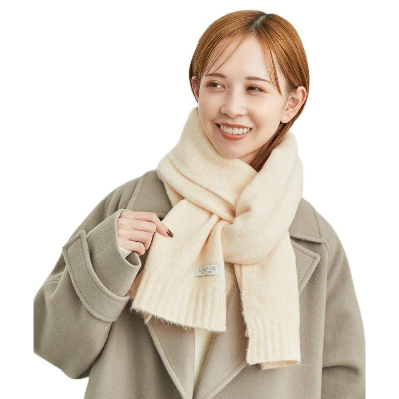 ROPE' PICNIC PASSAGE(ロペピクニックパサージュ) マフラーウィンターカラーリサイクルヤーンニットマフラーレディース