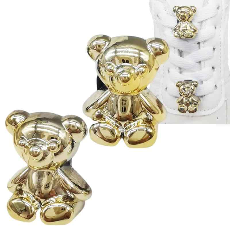 [grandslamEX] くま リボン ペガサス シューズ ピアス アクセサリー 靴紐 シューアクセ シューズピアス チャーム スニーカー デュブレ プレート パーツ 部品 金具 金 銀 黒 金属 装飾 靴 飾りシュ