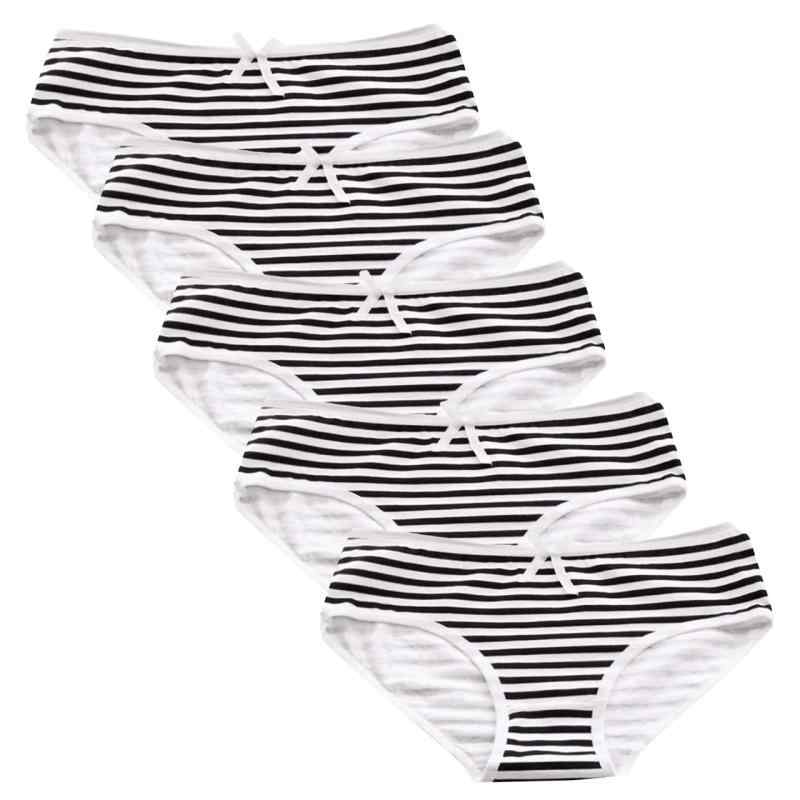 [ホワイトファング] ローライズ コットン パンツ 5枚セット 下着 マリン ボーダー 綿 ショーツ レディース TT21S5