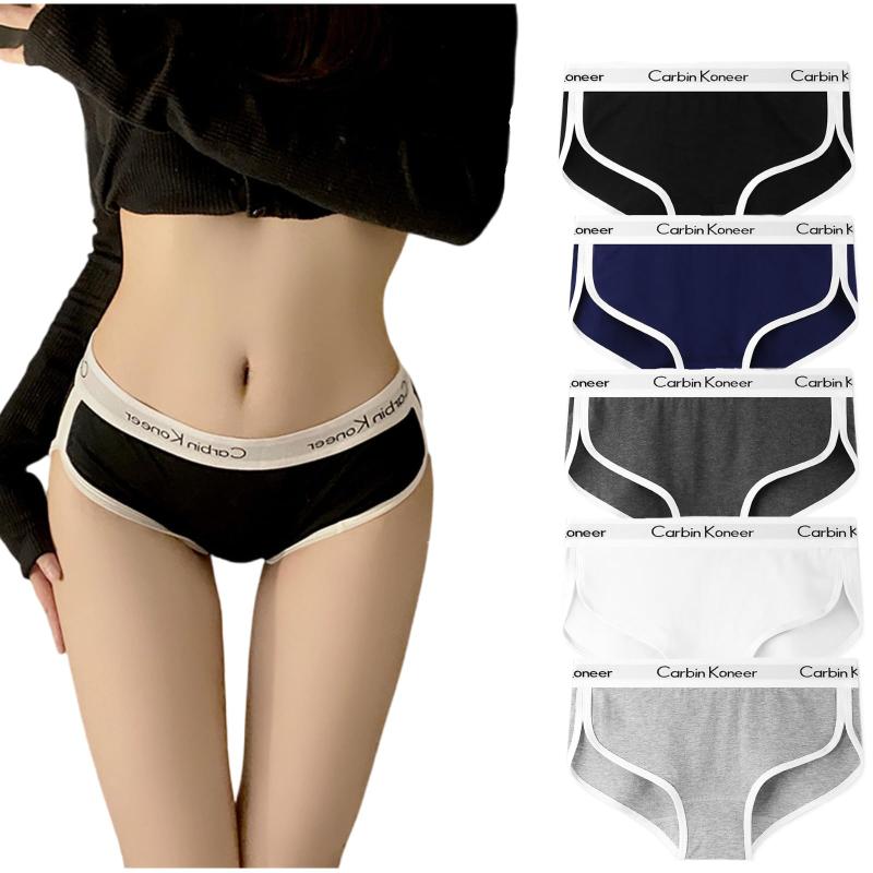 [VICHERIA] ショーツ レディース 綿 ローライズ パンツ スポーツ ショーツ レディース 下着 女性 セット コットン パンティー 【5/3枚組 M-2XL】