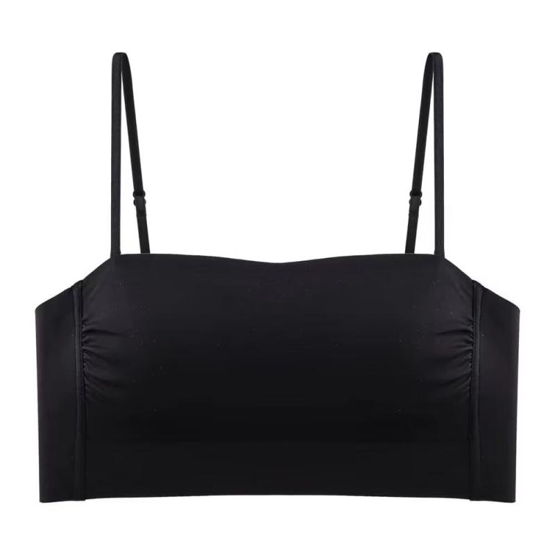 [Uroi] 2WAY ストラップレスブラ レディース 胸元チラ見え防止 ノンワイヤーブラ ブラジャー チューブトップ ナイトブラ インナー 補正 大きいサイズ