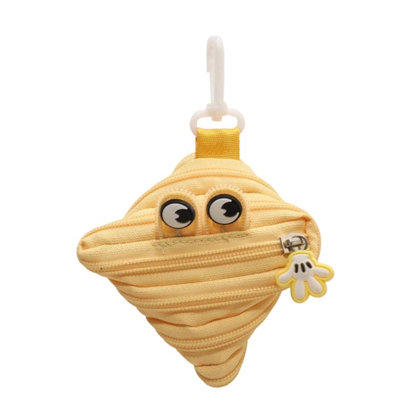 モンスター 小銭入れ ジッパー かわいい バッグチャーム ミニ財布 小物入れ コインケース 収納 ポーチ ぬいぐるみ 軽量 ミニ おしゃれ アクセサリー キーホルダー 6色