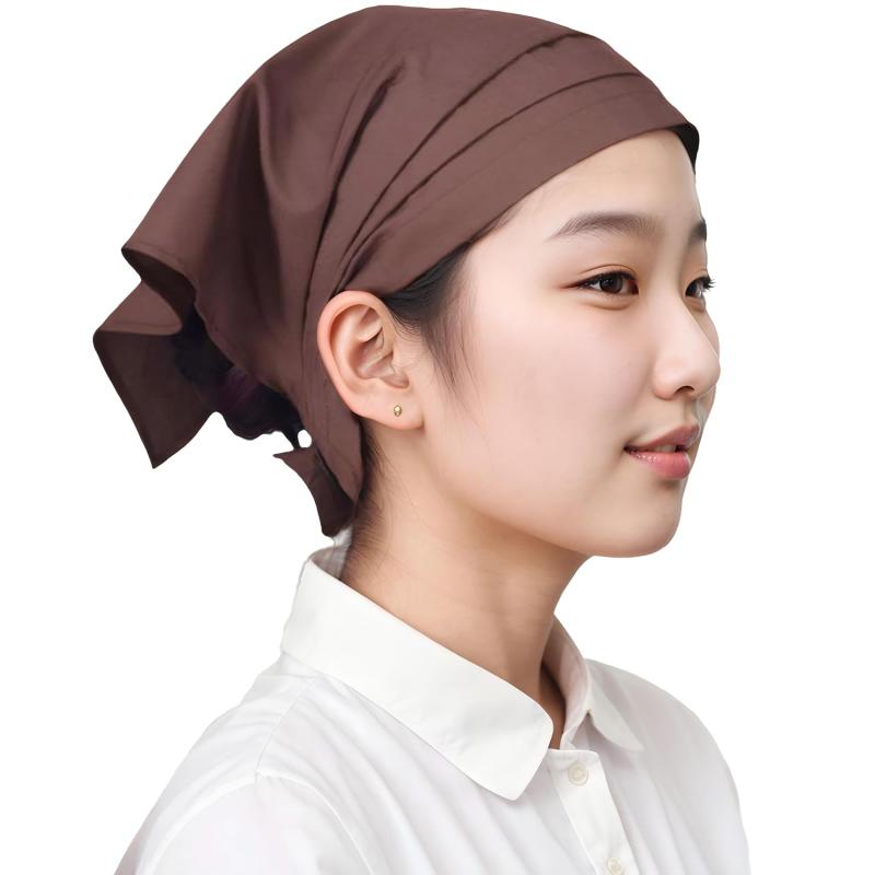 [JUJUGO] 三角巾 マジックテープ付き 簡単に取り付ける ワンタッチ 大人用 男女兼用 業務用 料理教室 ..