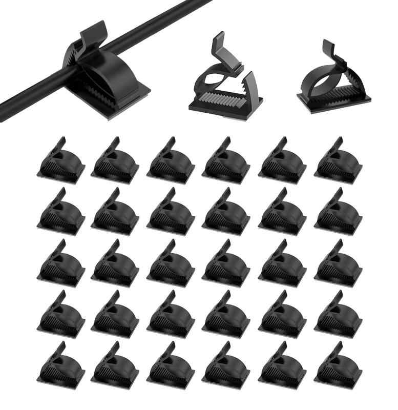 Neyiemケーブルクリップ ケーブルスタンド 配線 収納線 固定 電線管理 配線隠蔽 車用 配線 理線器