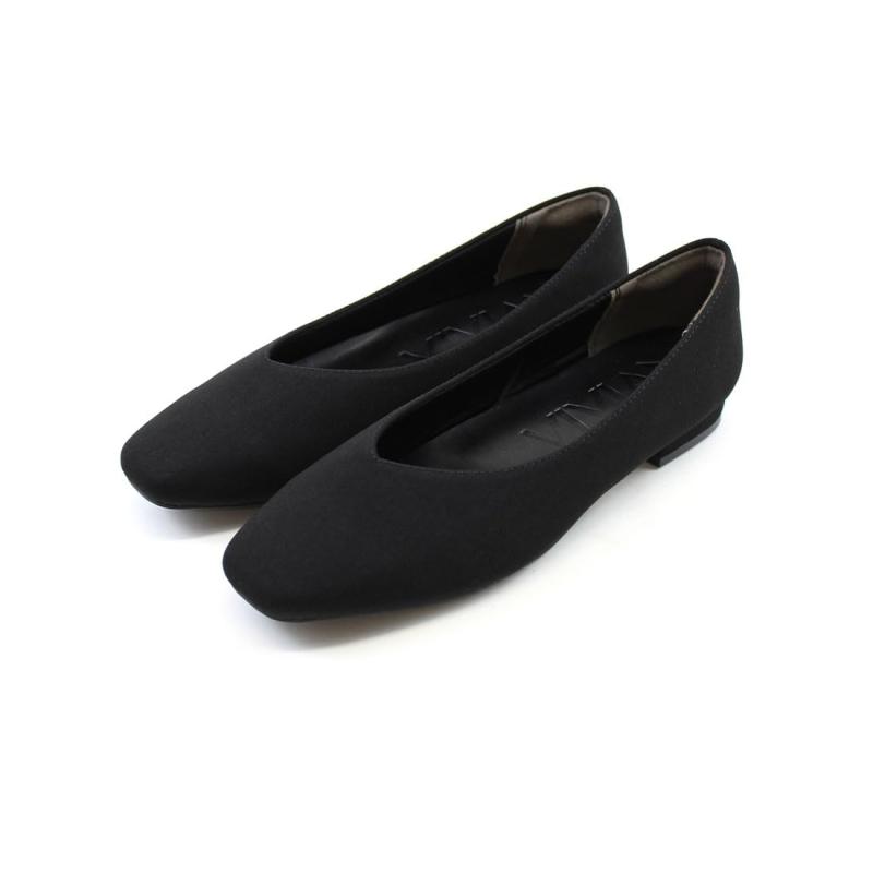 [Vivian] 感激パンプス 2cm ローヒール スクエアトゥ フラット ぺたんこ V1372AL