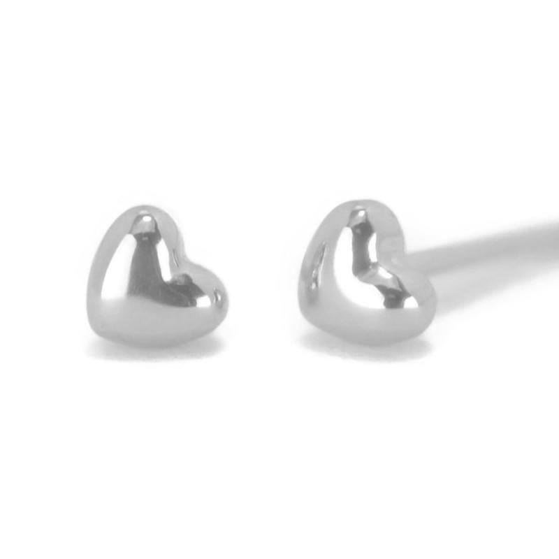 【プラチナピアス】 ハートピアス レディース 3mm 1ペア両耳販売 ハート PT900 日本製 シンプル プレゼント ギフト yokomountain