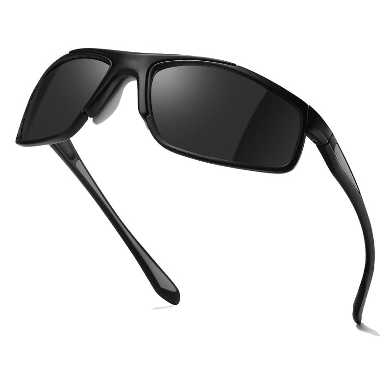 サングラス メンズ スポーツ 偏光 軽量 TR90 UV400 紫外線カット ランニング 自転車 釣り 運動用 バイク
