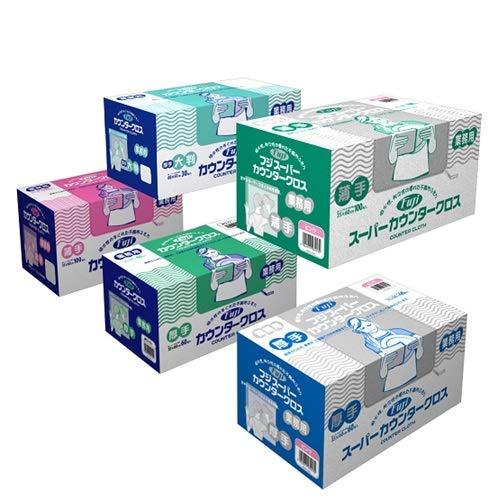 スーパーカウンタークロス 薄手 ブルー 100枚