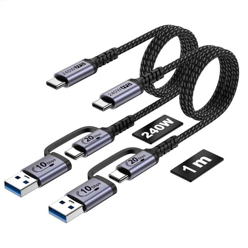 JBTOP 2 in 1 a to c 充電線