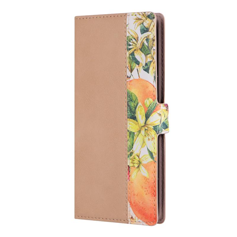 LEPLUS ルプラス らくらくスマートフォン F-53E 対応 薄型・軽量花柄手帳ケース 「BOOK Flower」 ピンク LN-24WR1BSLFLA