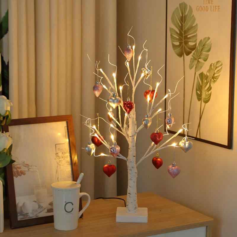 siawadeky ツリーライト ナイトライト LEDライト 間接照明 置き型 人工ツリーランプ お正月 新年 誕生日 パーティー 寝室 デスクトップ ルーム 飾り付け