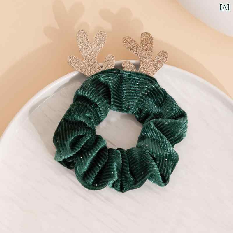 ヘアアクセサリー レディース ヘアゴム カチューシャ クリスマス 鹿角 髪飾り 髪留...