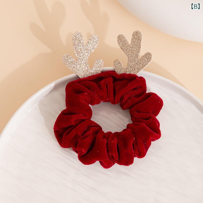 ヘアアクセサリー レディース ヘアゴム カチューシャ クリスマス 鹿角 髪飾り 髪留...