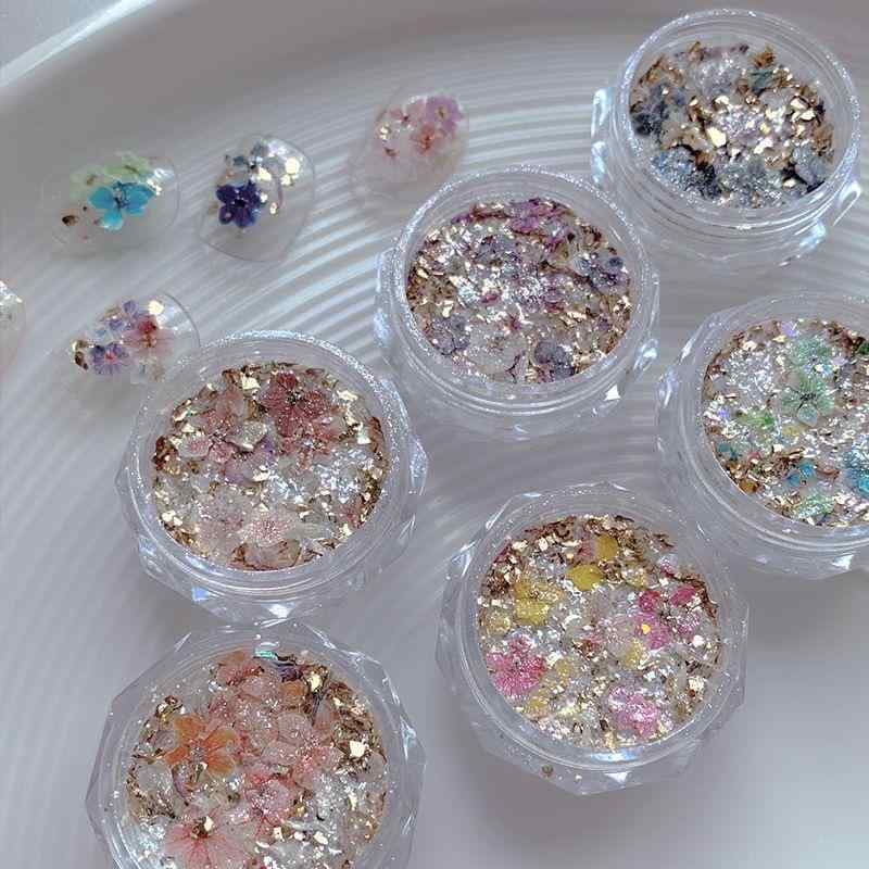 ネイルパーツ セット ネイルアート用 押し花素材 ネイルデコレーション 爪用飾り ...