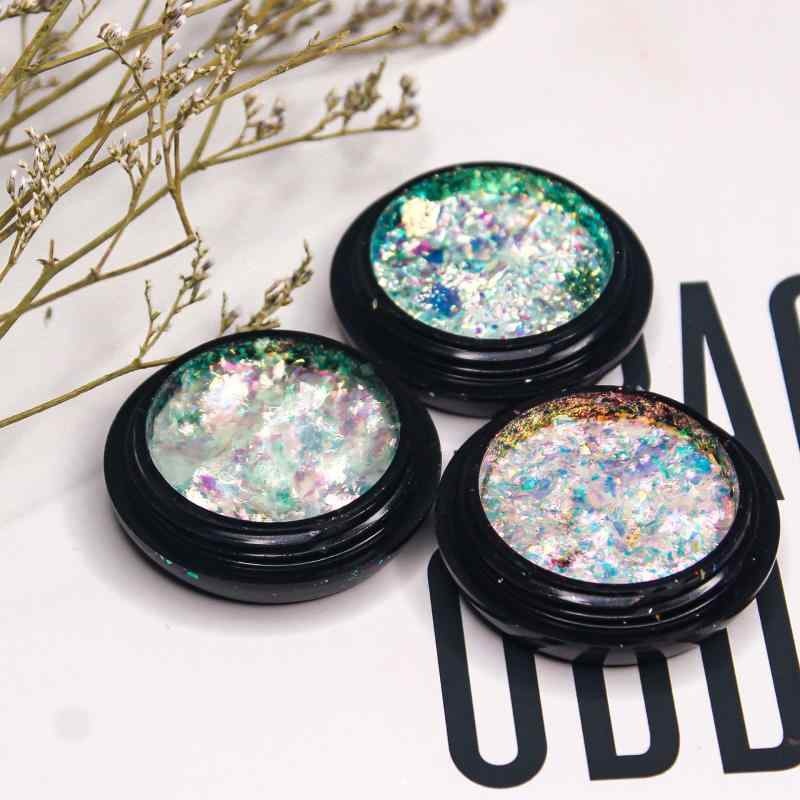 ネイルアート用ラメパウダー ネイルパーツ ネイル装飾用品 偏光パウダー ミラーパ...