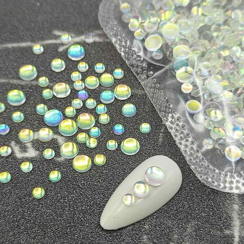 ネイルパーツ ネイルアート用品 雑貨 ジェルネイル素材 人魚姫 泡 パーツ 偏光カラ...