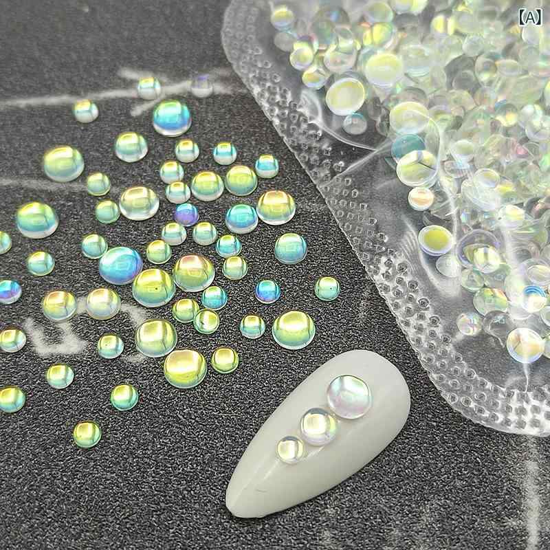 ネイルパーツ ネイルアート用品 雑貨 ジェルネイル素材 人魚姫 泡 パーツ 偏光カラ...