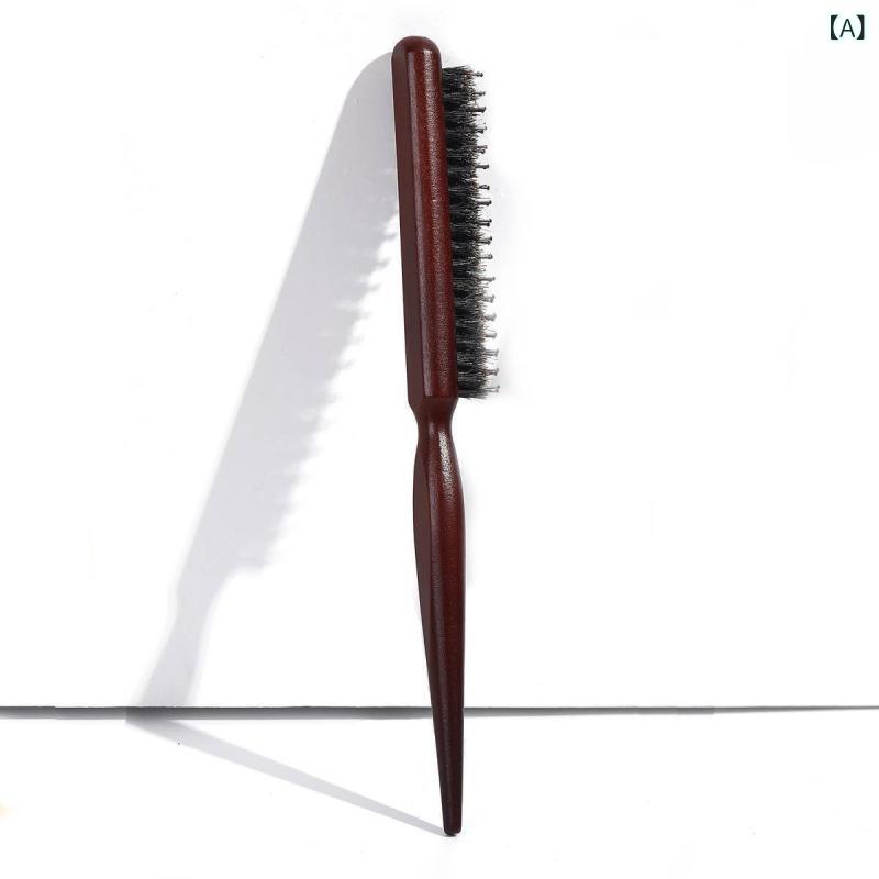 コーム レディース ヘアブラシ 猪毛 豚毛 静電気防止 頭皮ケア 櫛 ヘアケア くし 折りたたみ式 コンパクト 持ち運び 携帯用 旅行用 自宅用 琥珀色 ツヤ出し 高級感 ヘアアレンジ 艶髪 マッサージ 天然毛 プレゼント ギフト用 傷まない コーム ス slope-up-10145315 SLOPEUP サンプル画像2