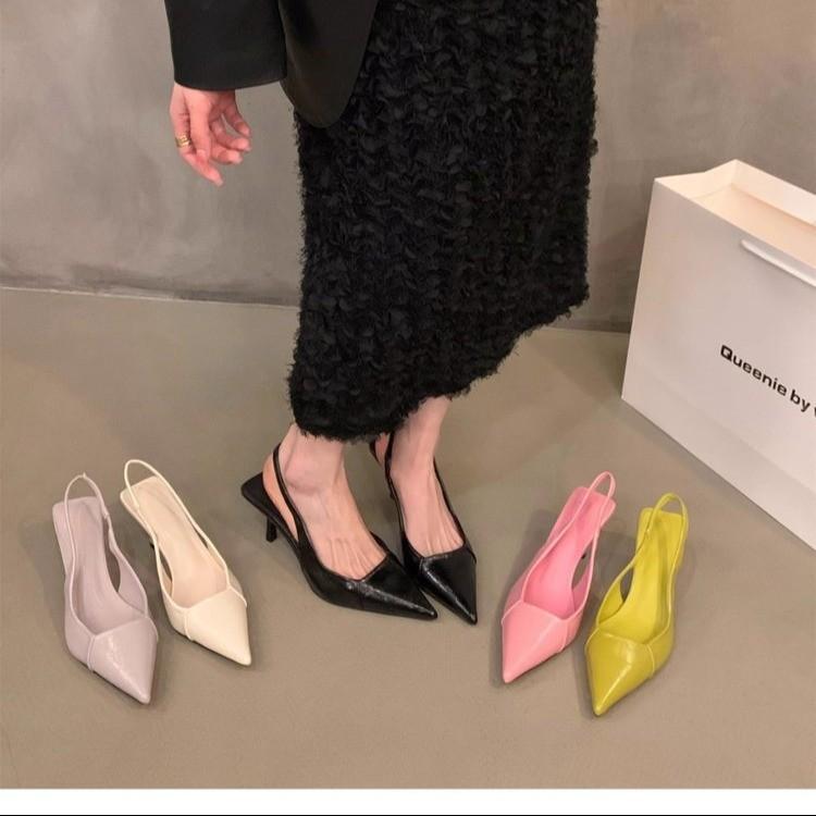 パンプス レディース 春夏 ポインテッドトゥ バックストラップ サンダル ハイヒール ピンヒール 美脚 通勤用 オフィス用 パーティー 二次会 カジュアル フォーマル 高級感 大人かわいい エレガント きれいめ 履きやすい 歩きやすい 安定感 スタイルア