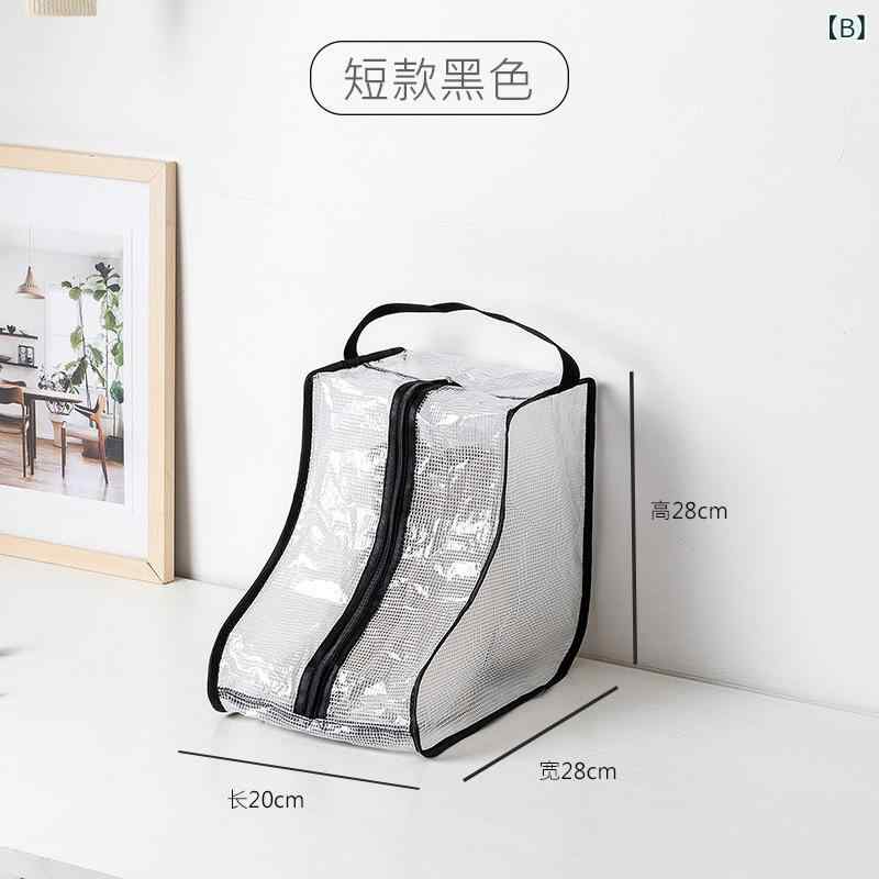 収納袋 靴用 旅行 透明 防塵 防湿 防カビ シューズバッグ 鞄 カバー ロングブーツ ショートブーツ 保護袋 防水 収納ケース 整理整頓 トラベルグッズ 出張 便利グッズ 軽量 収納ボックス 靴収納カバー ブーツ収納袋 持ち運び 履物カバー 靴入れ 保 slope-up-10167134 SLOPEUP サンプル画像3