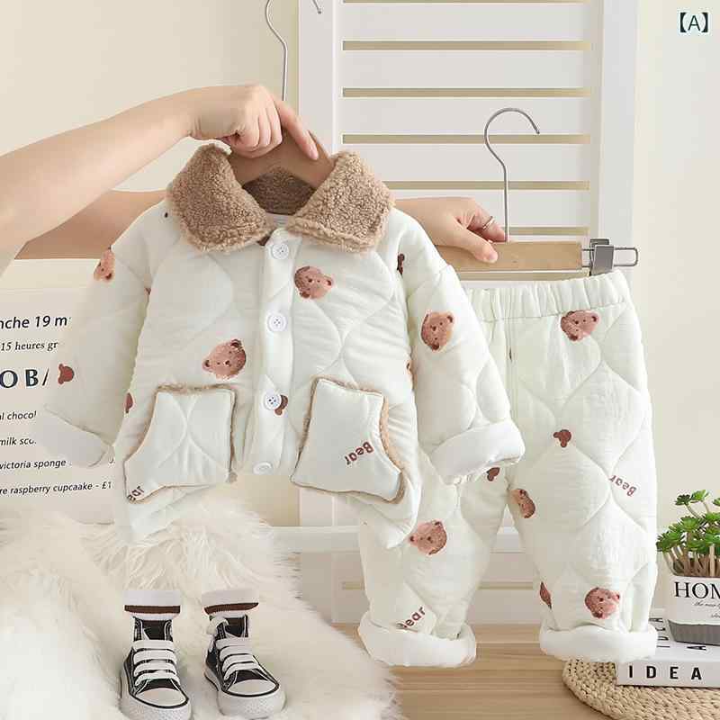男の子用 秋冬 パジャマ セット かわいい 卡通柄 厚手 スタンドカラー 2点セット 部屋着 暖か 長袖 フリース調 ホームウェア 寝間着x4