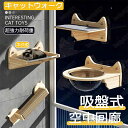 キャットウォーク 壁を傷つけない 壁掛け式猫用ステップ 壁面 棚 DIY 壁 天然木 壁掛け猫クライマーセット 猫用 キャットタワー 猫家具 キャットステップ ...