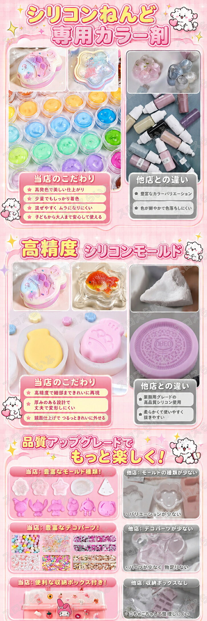 【SNSで話題】スクイーズキット 手作り DIY 7種類 ふわふわ ぷにぷに触感 手作り 材料セット 可握 肉球 ストレス解消 ふわふわ 手作り鯛焼き 海星 糯米感 水感 フィリング 癒し 減圧グッズ ソフト感覚 おもちゃ キッズ 創意 蓬松ボール 人気 可愛い ギフト 贈り物 sloth-l-10001660 スロスらいふ サンプル画像3