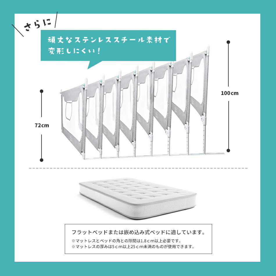 ベッドガードベッドフェンス転落防止ベビーベッドガードベビーベッドフェンス布団ズレ防止120cm140cm150cm160cm180cm190cm200cmクッションベビーサークルベビー幼児用出産祝い通気性ベッド柵ハイタイプ赤ちゃん落下防止転落防止メッシュHugmuu