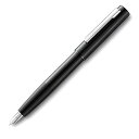 LAMY ラミー 万年筆 EF 極細字 アイオン ブラック L77BK-EF 両用式 正規輸入品