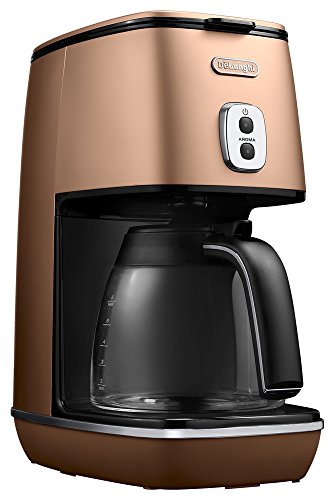 De Longhi (デロンギ) ドリップコーヒーメーカー ディスティンタ ICMI011J-CP レギュラーコーヒー 6杯用 チタンコートフィルター アロマモード カッパー デロンギファミリー登録で3年保証