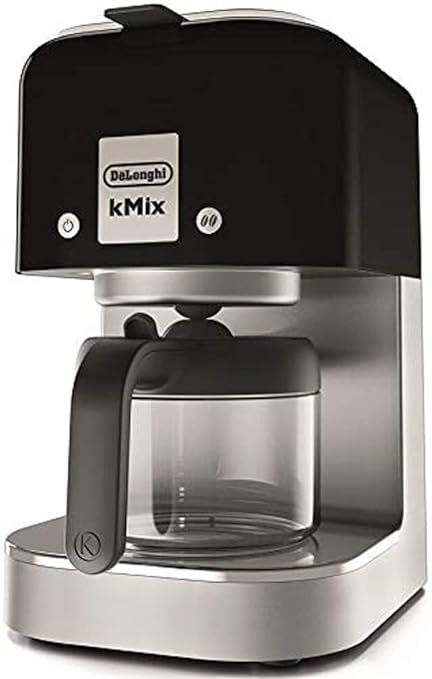 DeLonghi(デロンギ) De Longhiドリップコーヒーメーカー ケーミックス kMix COX750J-BK レギュラーコーヒー 6杯用 ステンレスフィルター アロマスイッチ シャワードリップ機能 リッチブラック ファミリー登録で3年