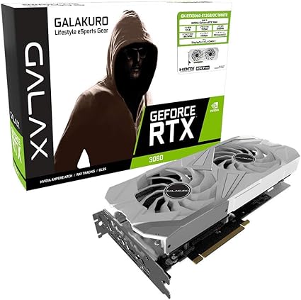 玄人志向 NVIDIA GeForce RTX3060 搭載 グラフィックボード GDDR6 12GB GALAKURO GAMINGシリーズ 国内正規代理店品 GK-RTX3060-E12GB/O..