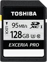 TOSHIBA SDXCJ[h 128GB Class10 UHS-I U3Ή (őǏox95MB/s ő发x75MB/s) 5Nۏ { (Ki) SD-KU128G