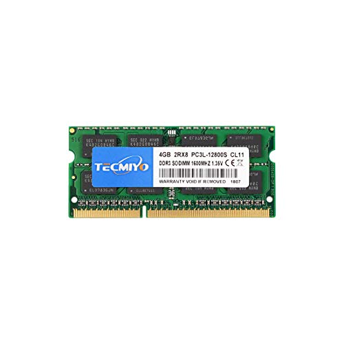 テクミヨ ノートPC用メモリ1.35V (低電圧) DDR3L 1600 PC3L-12800 4GB 1枚 204Pin CL11 Non-ECC SO-DIMM 対応