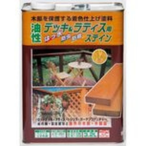 ニッペ ペンキ 塗料 油性デッキラティス用 3.2L シャドウグレー 油性 屋外 ステイン 日本製 4976124525889