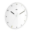 uE BRAUN v |v BC17W zCg White Classic Large Analogue Wall Clock |v AiO uh CeA sAi