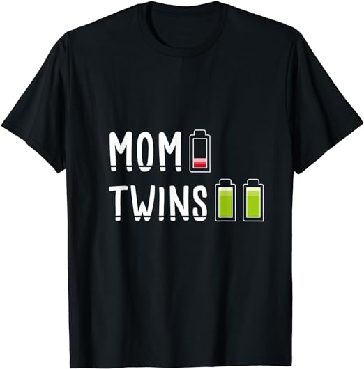 双子の疲れたママ I Twin Mom Tシャツ