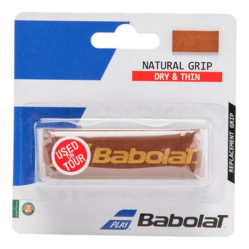 バボラ Babolat テニスグリップテープ 天然素材のグリップ NATURAL GRIP リプレイスメントグリップ 670063