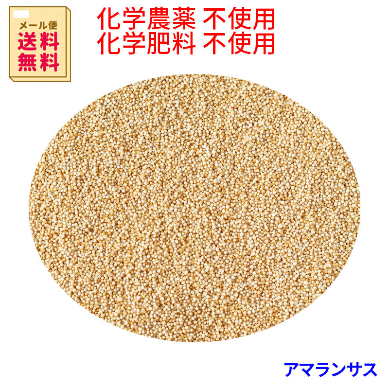 メール便送料無料 (宅配便不可・代引き決済不可・日時指定不可)化学農薬不使用栽培 アマランサス 380g認定品 チャック付袋
