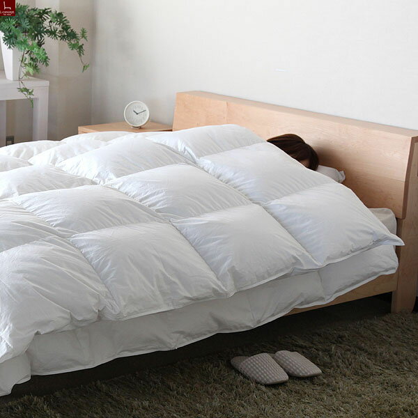 2枚合わせベーシック羽毛布団シング...