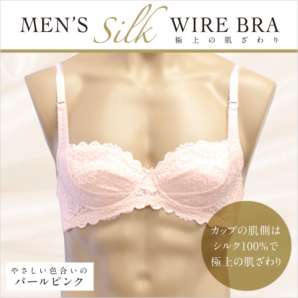 カップの肌側はシルク100%で肌ざわりGOOD シルクブラ