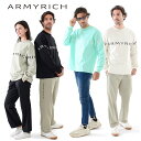 ARMYRICH 3Dフェルトアップリケ ロングTシャツ オーバーサイズ ユニセックス 長袖 カットソー ストリートカジュアル ホワイト/ブラック/グレージュ/...