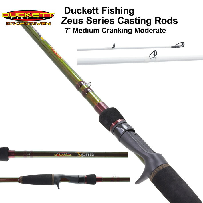 Duckett Fishing Zeus Series Casting Rod 7’0 M　ダケットフィッシング　ゼウス　7’0 M　クランキングロッド　モデレート MLF ジェイコブウィラー