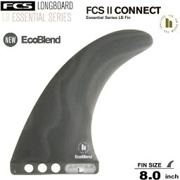 FCS2 エフシーエスツーシングルフィン 送料無料！FCS II CONNECT NEO GLASS ECO LONGBOARD FIN 8” NEWカラー新素材ネオグラス